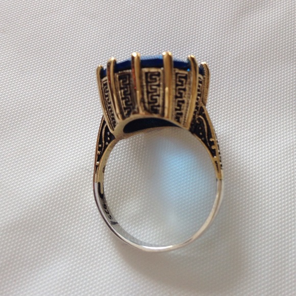 925 STERLING SILVER RING 9g - Sz 8 See original - Picture 3 of 4