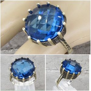 925 STERLING SILVER RING 9g - Sz 8 See original