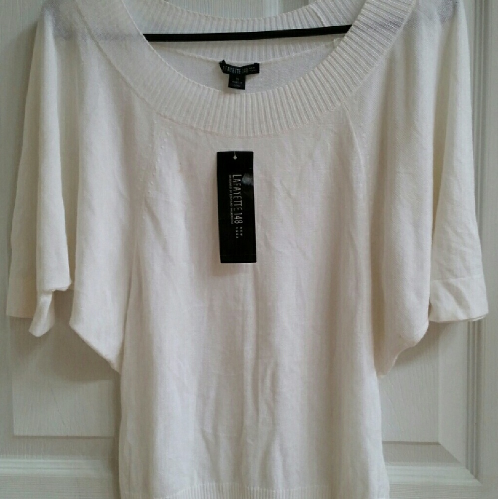 Small White Lafayette 148 New York blouse