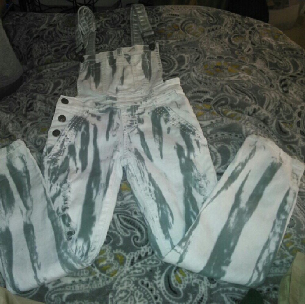 Skinny overall jeans