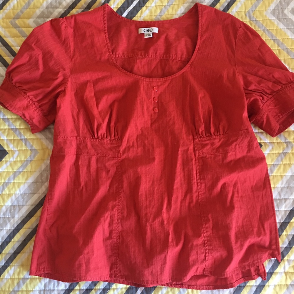 Red dress shirt
