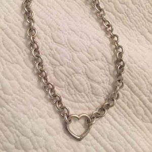 Authentic Tiffany & Co. Heart clasp necklace