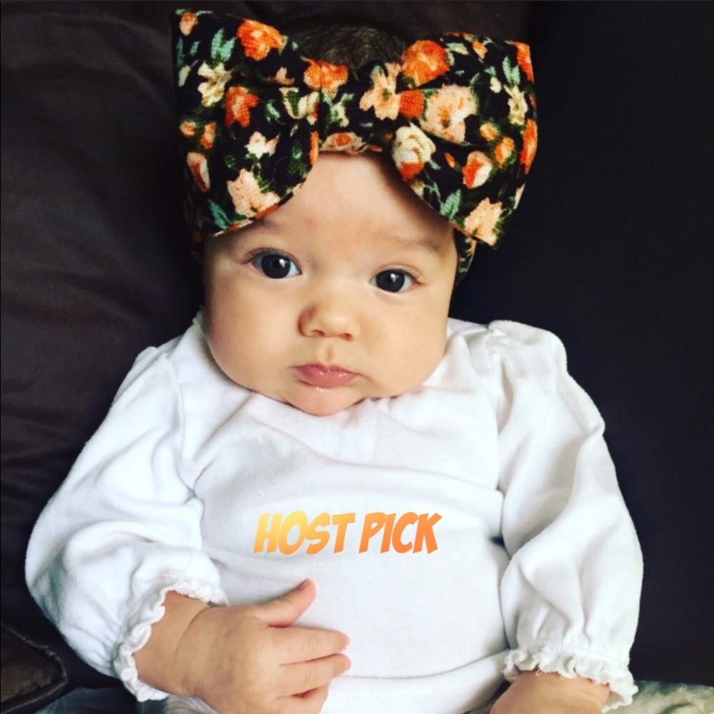 6 Baby Big Bow Headbands - Picture 1 of 8
