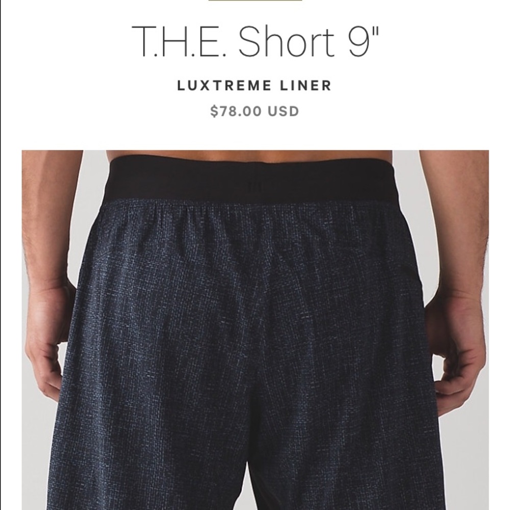 Lululemon THE SHORT men's shorts