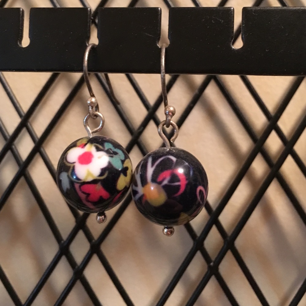 Vera Bradley Earrings, Ribbons Pattern
