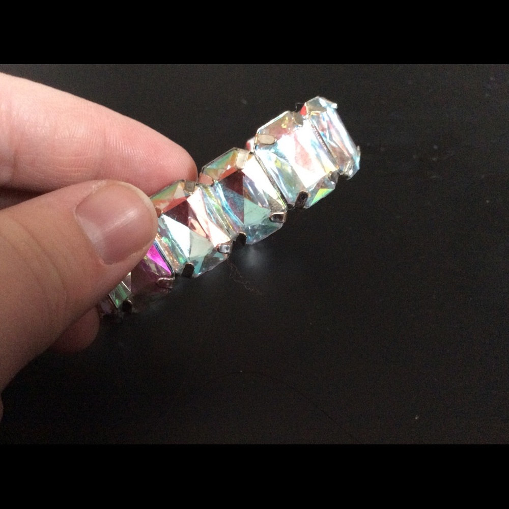 Iridescent bracelet.