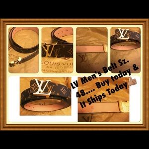 LV Men's Belt Sz. 48 ~ $70...1 hr. Only !