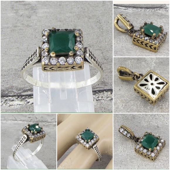 925 STERLING SILVER Pendant and RING - Picture 1 of 4