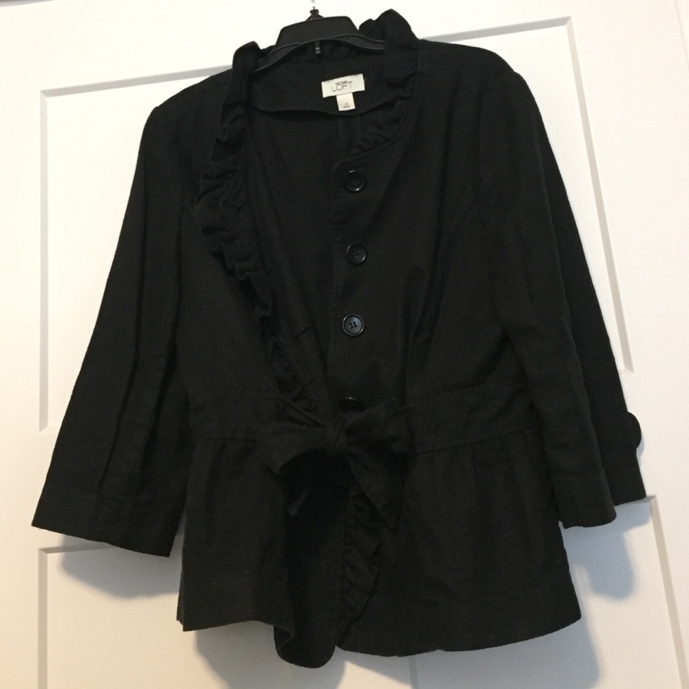 Black Ruffle Jacket
