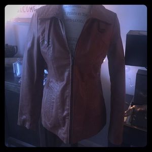 Marc New York leather cognac jacket
