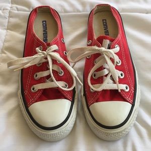 Red Backless Converse