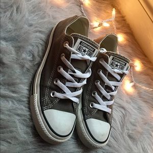 Gray low top Converse