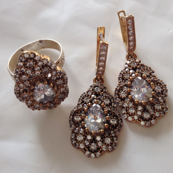 Ring silver and earrings set - Picture 3 of 4