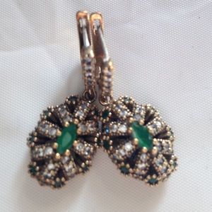 Ring silver and earrings set