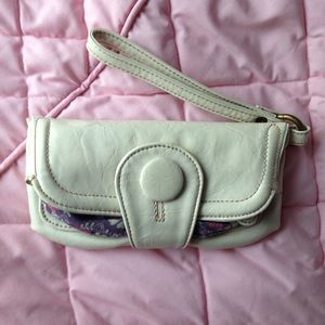 Off White Wristlet/Wallet