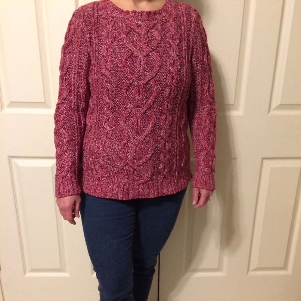 Cable knit sweater