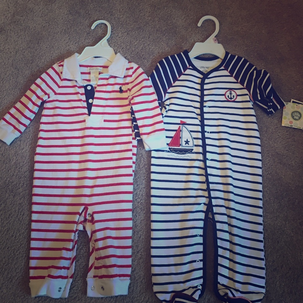 (2) Baby Boys 9 Month Outfits Ralph Lauren BNWT