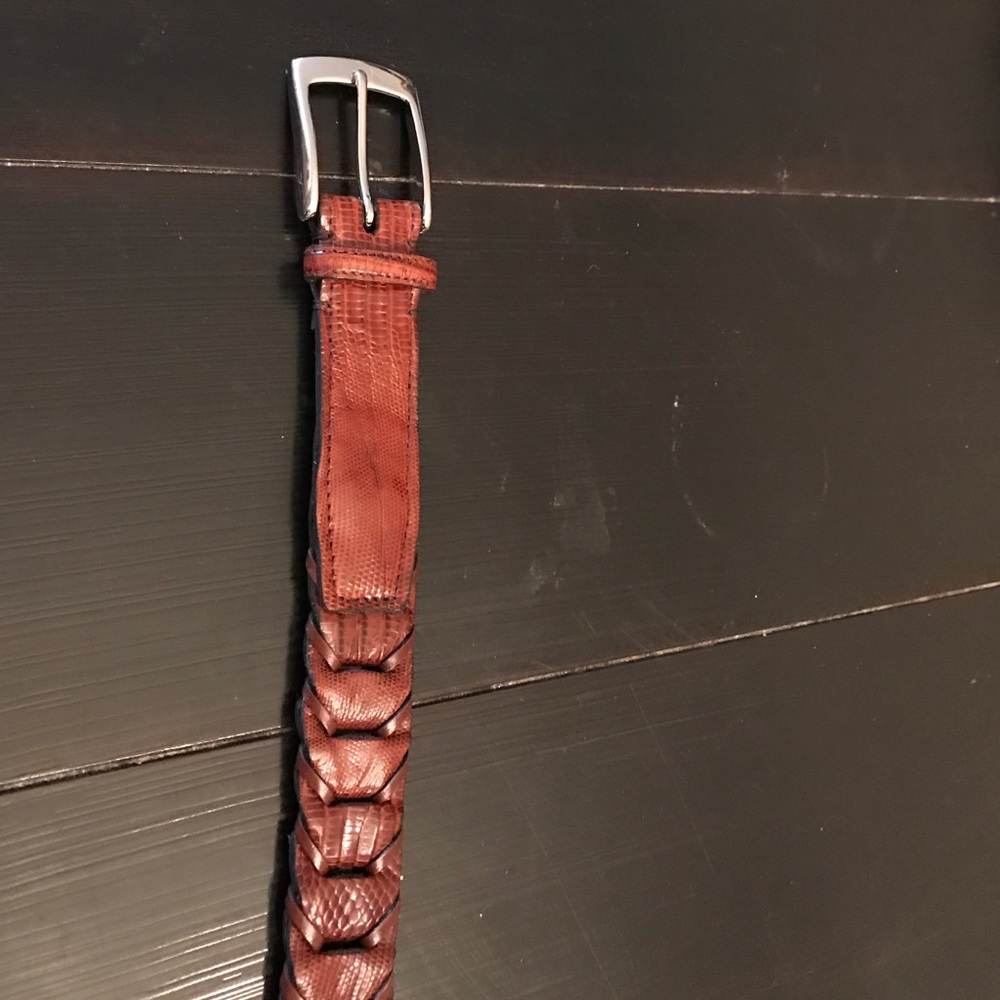 Men's leather belt