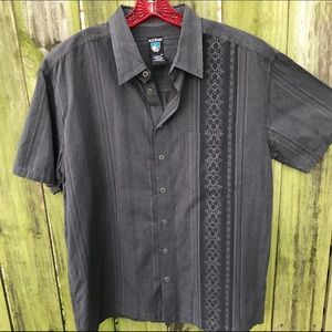 Men Kuhl short sleeve button down.