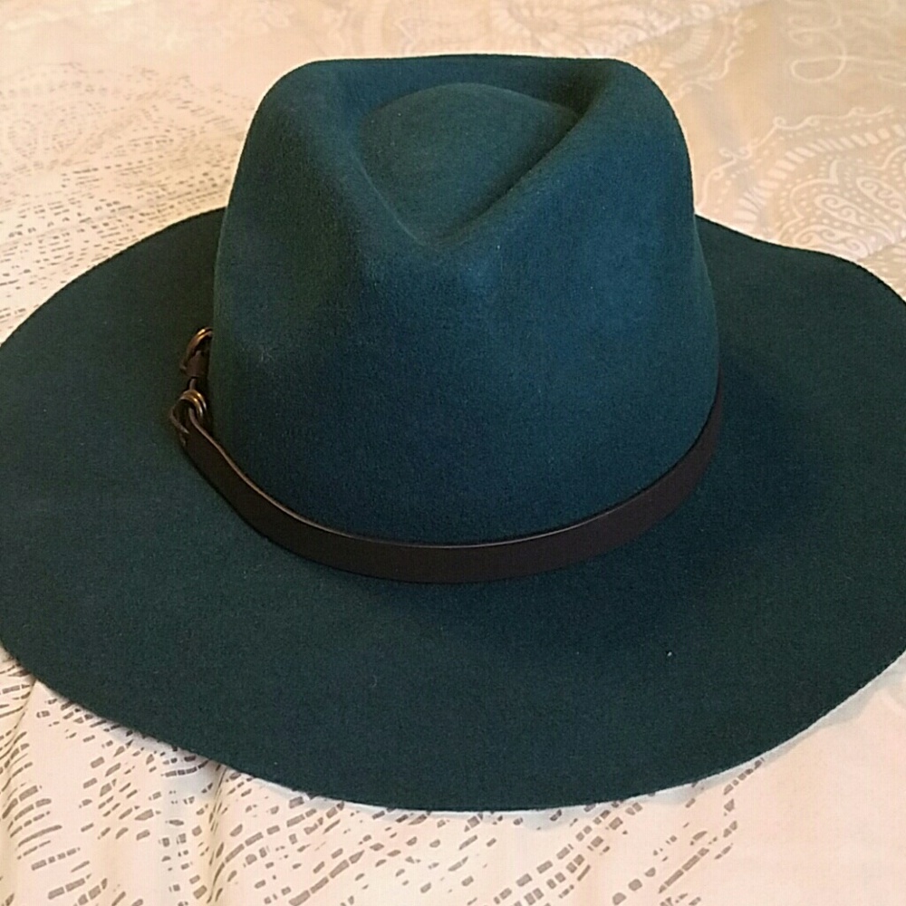 Hunter Green Felt Fedora