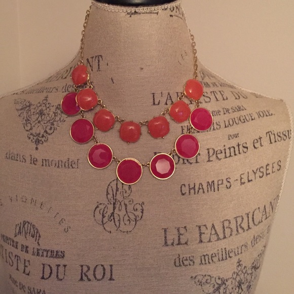 Orange and pink necklace - Picture 1 of 1