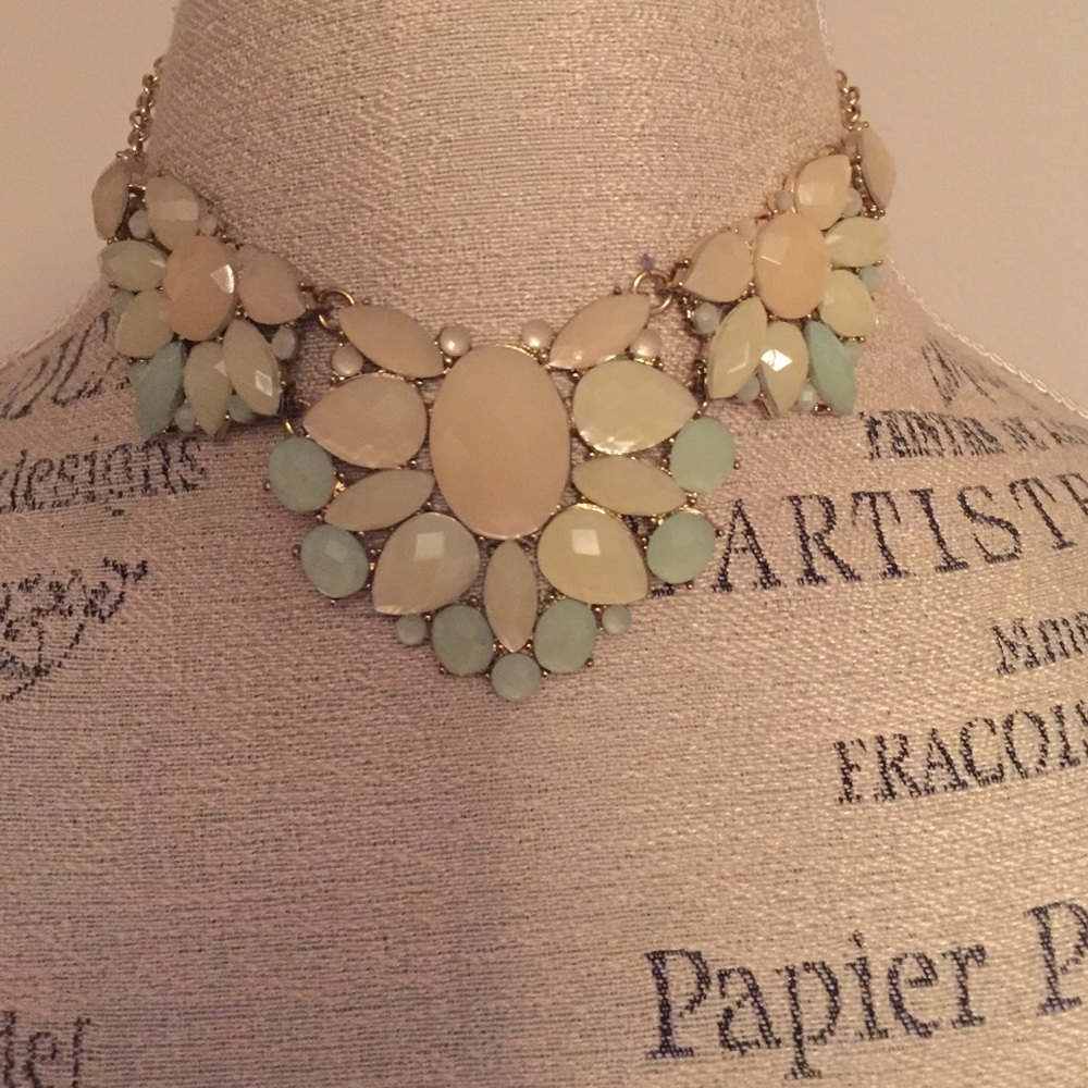 Pastel statement necklace
