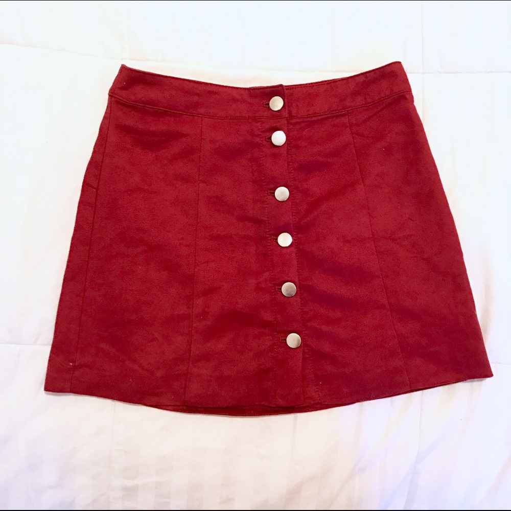 Red Mini Skirt