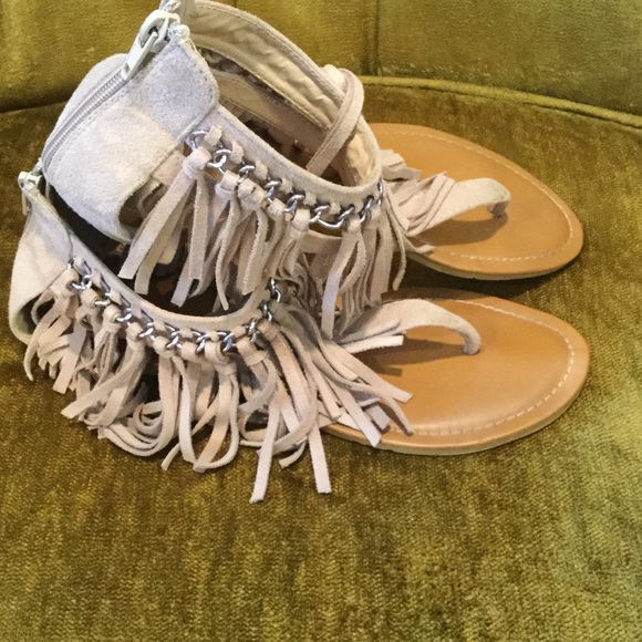 Pierre Dumas Shoes - Fringe sandals
