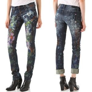 BLANKNYC Paint splatter straight leg jeans