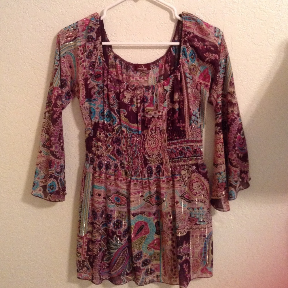 Vintage jordache boho blouse