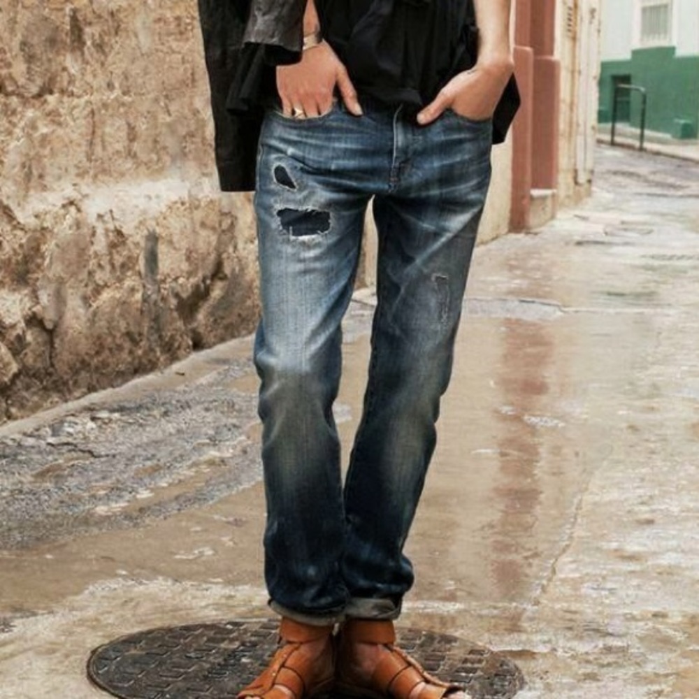 Madewell Slim Boy Jean Rip and Repair Edition