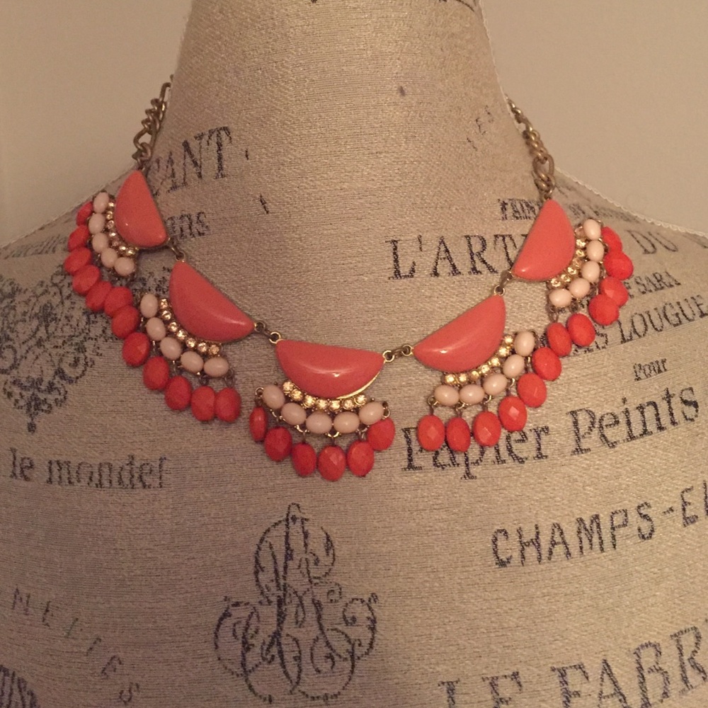 Chunky orange necklace