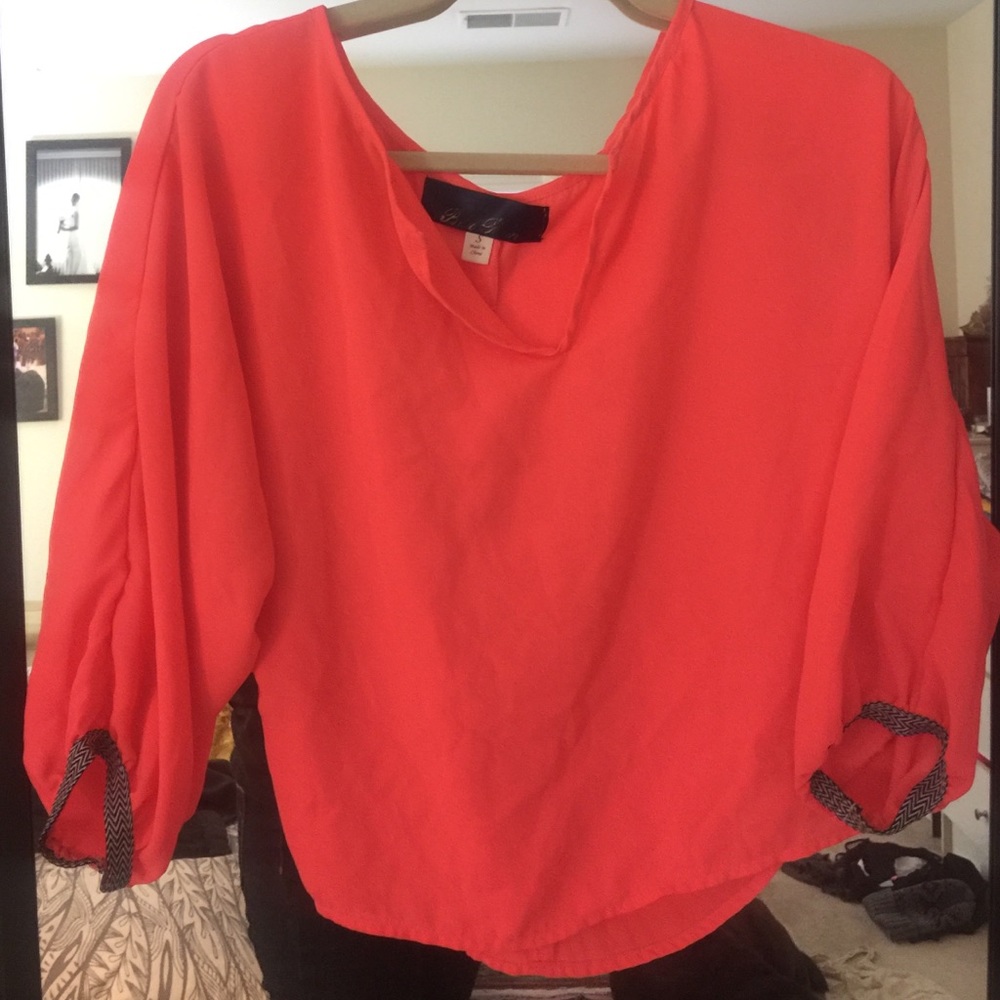 Adorable neon crop top