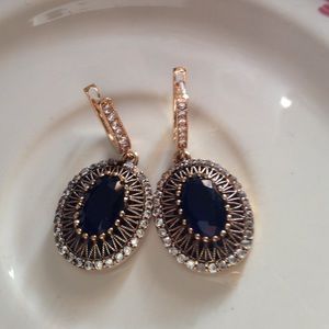 Earrings 925 Partial Sterling Silver