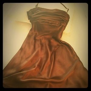 Chocolate Satin Dress
