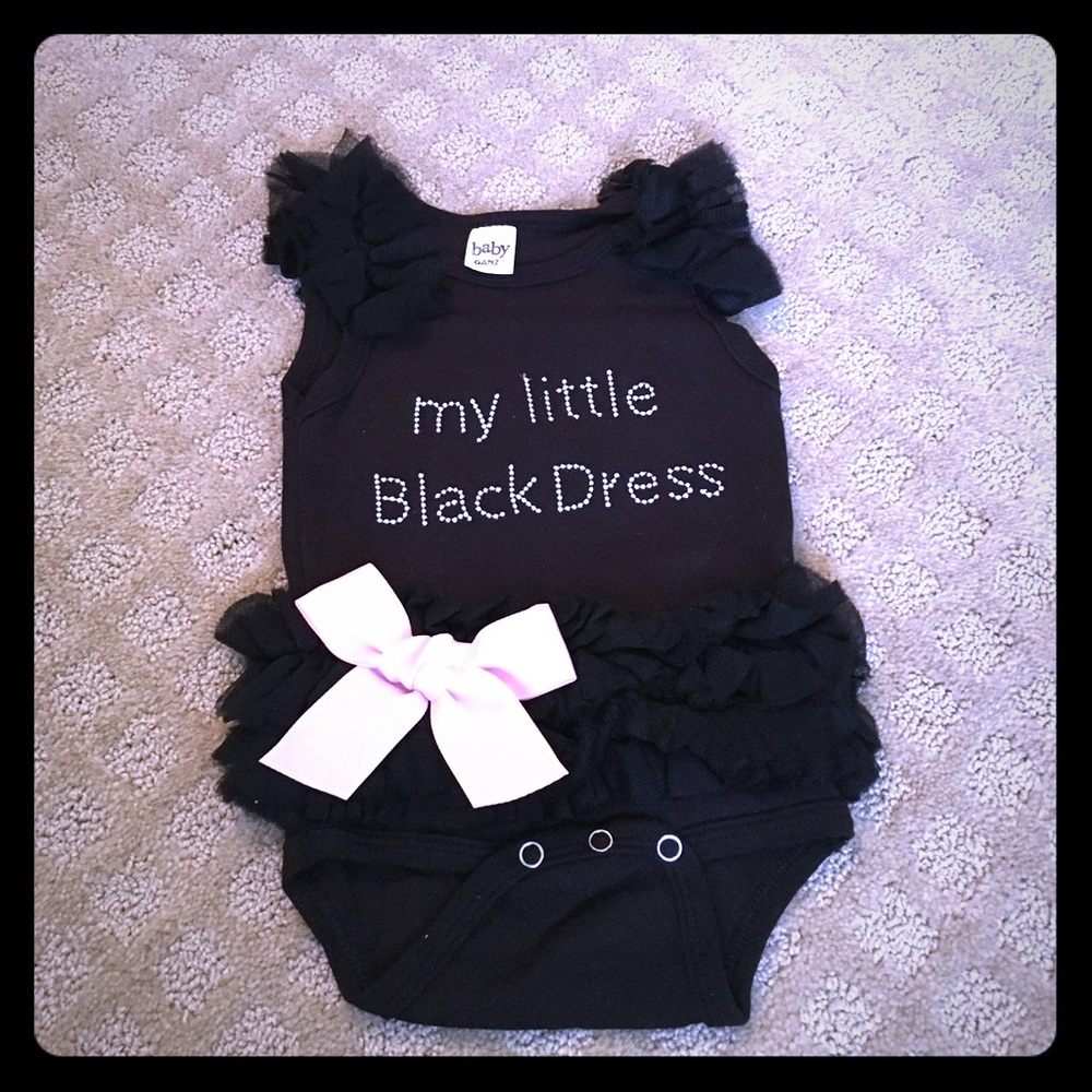 NWOT!! Little Black Dress Onesie