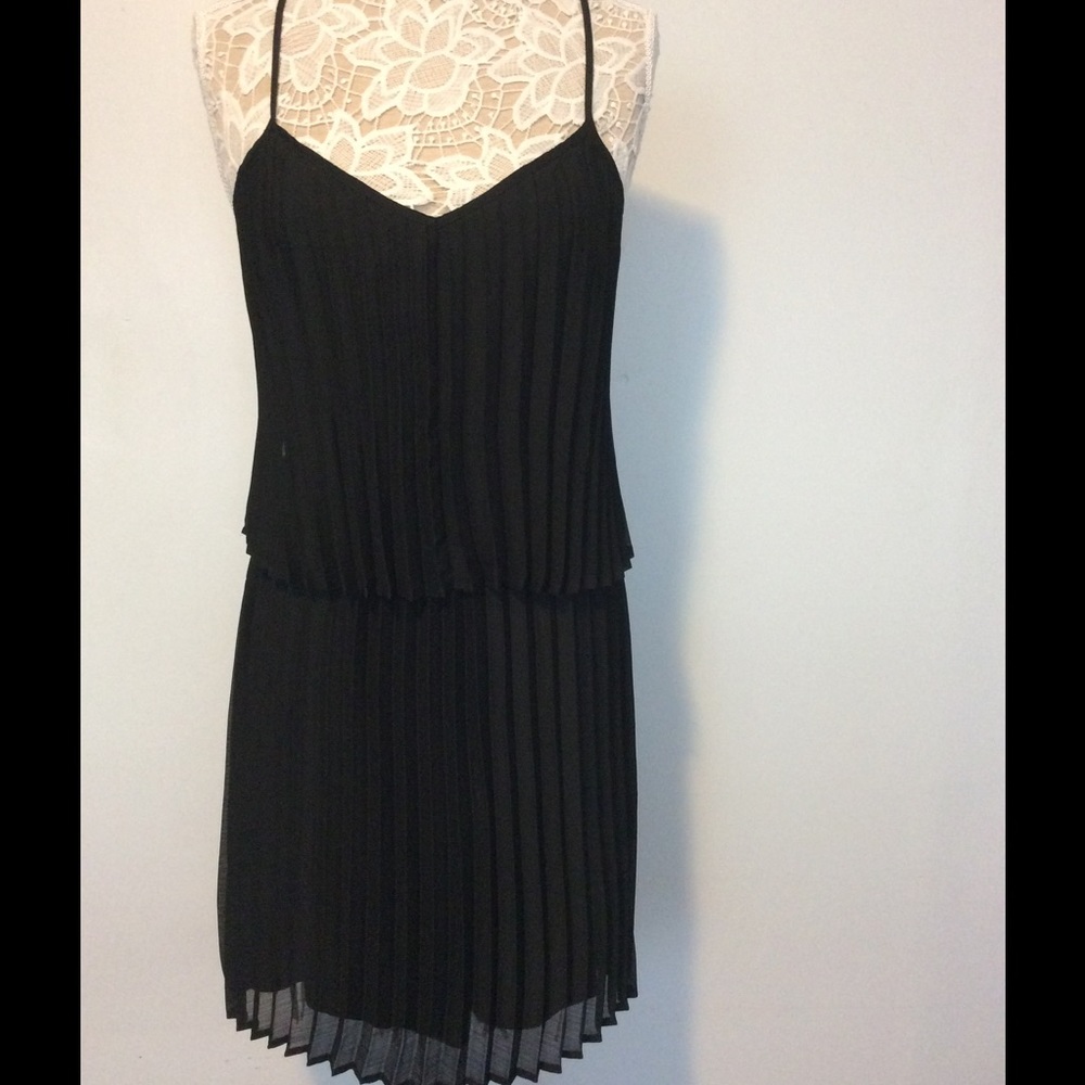 Black evening dress sheer