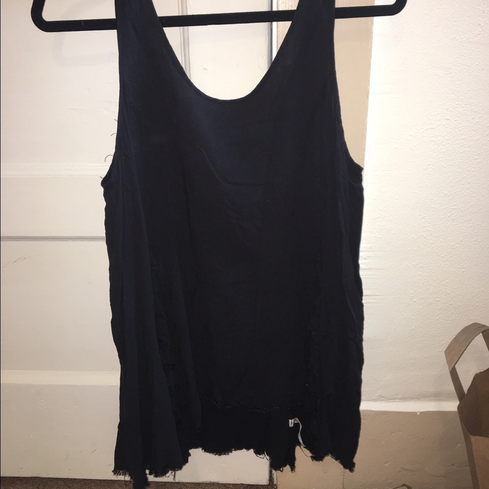 Free People Black Trapeze Tunic