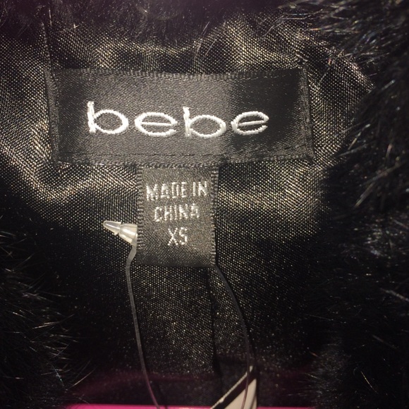 Black quilted BEBE coat - Picture 2 of 4