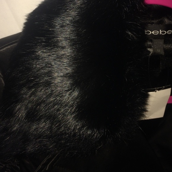 Black quilted BEBE coat - Picture 3 of 4