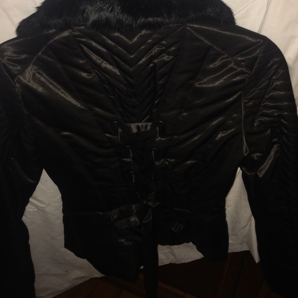 Black quilted BEBE coat - Picture 4 of 4