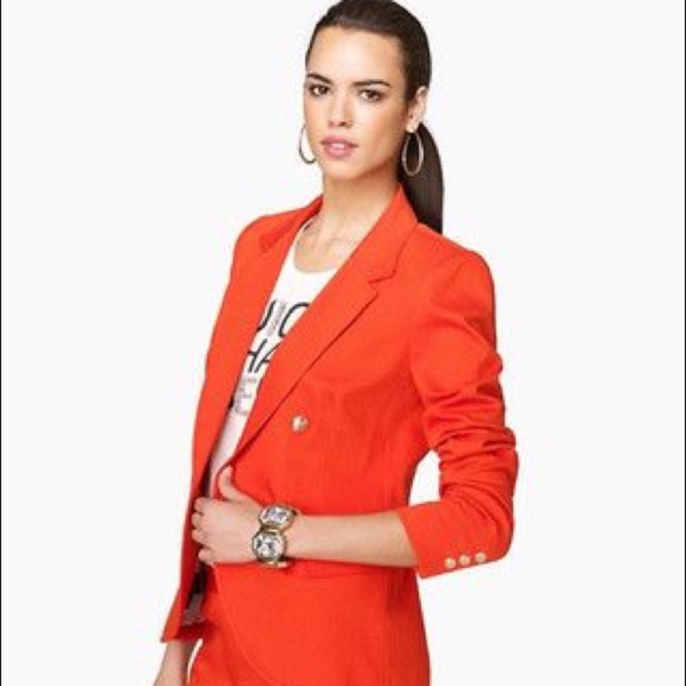 FLASH SALE ⚡️ Juicy Couture Orange Blazer Sz 2!