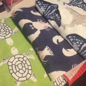 3 Pottery Barn Kids Hooded Swim Towels