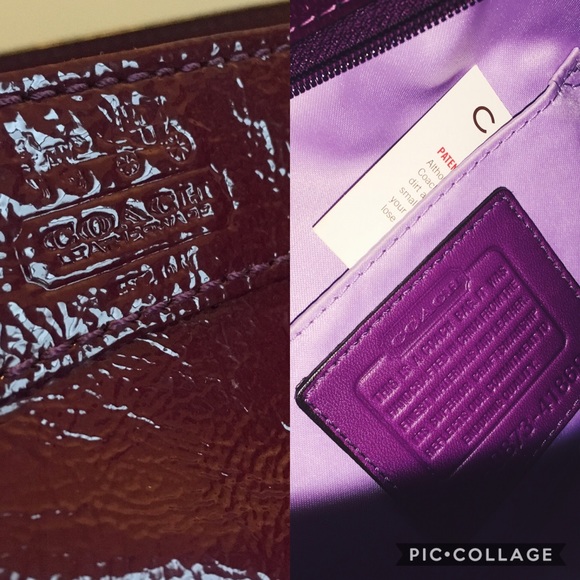 ✨Coach Plum Leather Small Purse - Picture 4 of 6