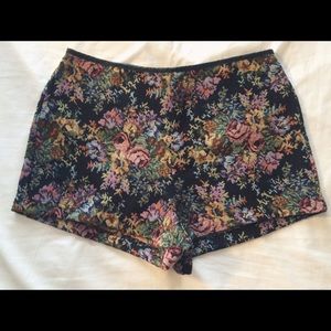 Floral Vintage Vibe High Waisted Shorts