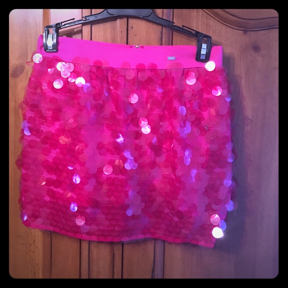Girls fun pink skirt
