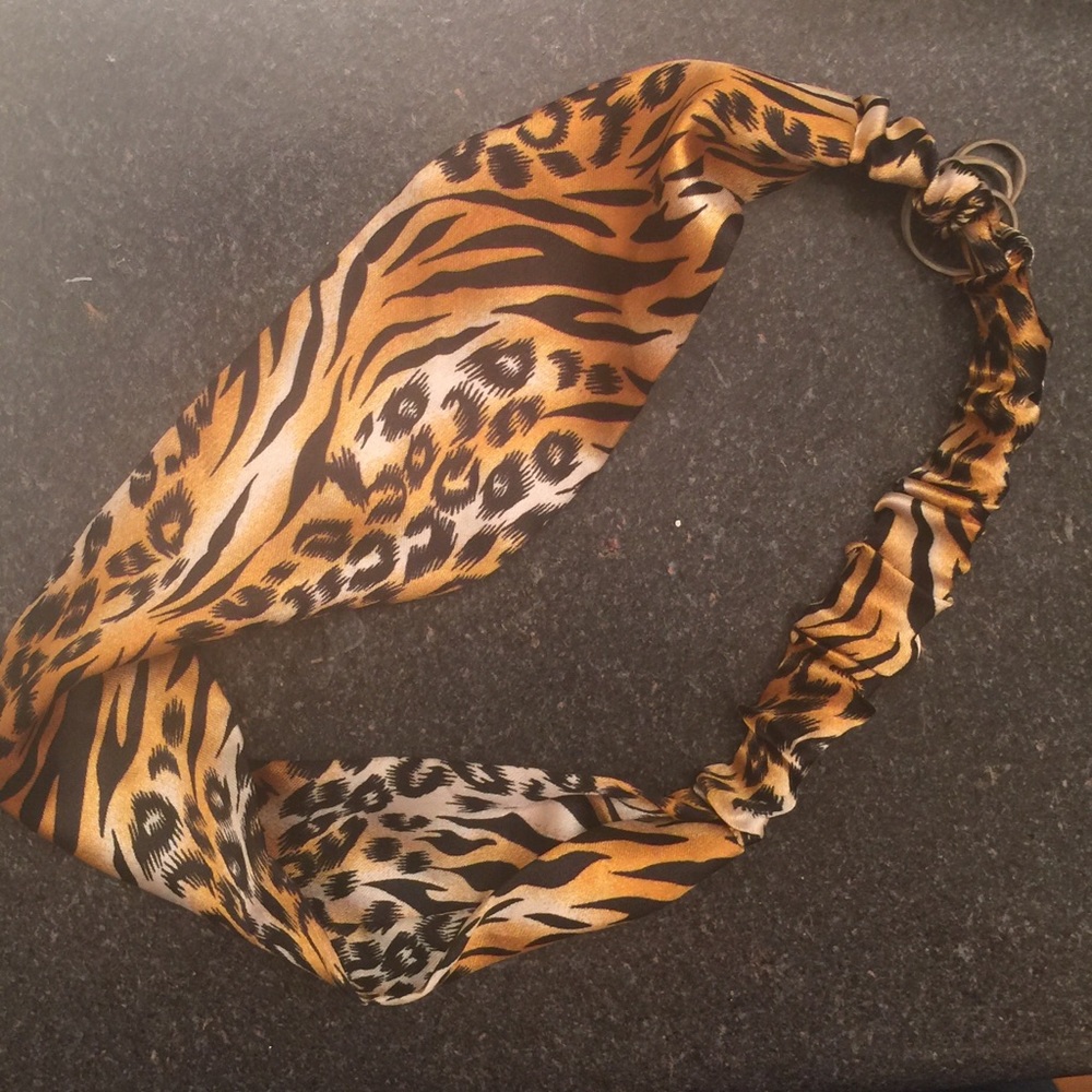 Silk Animal Print Head Band