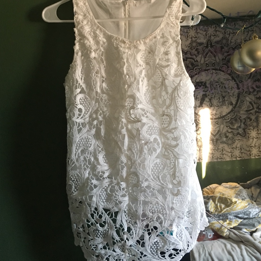 White lace top