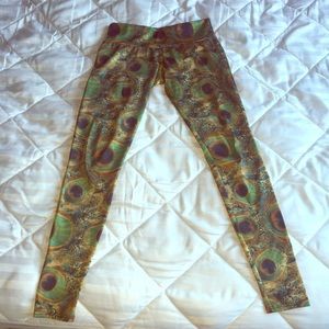 Onzie long leggings - peacock green