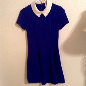 Blue peterpan collar dress